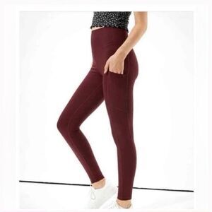 AMERICAN EAGLE Everything Pocket Leggings Maroon/Purple Women’s XS